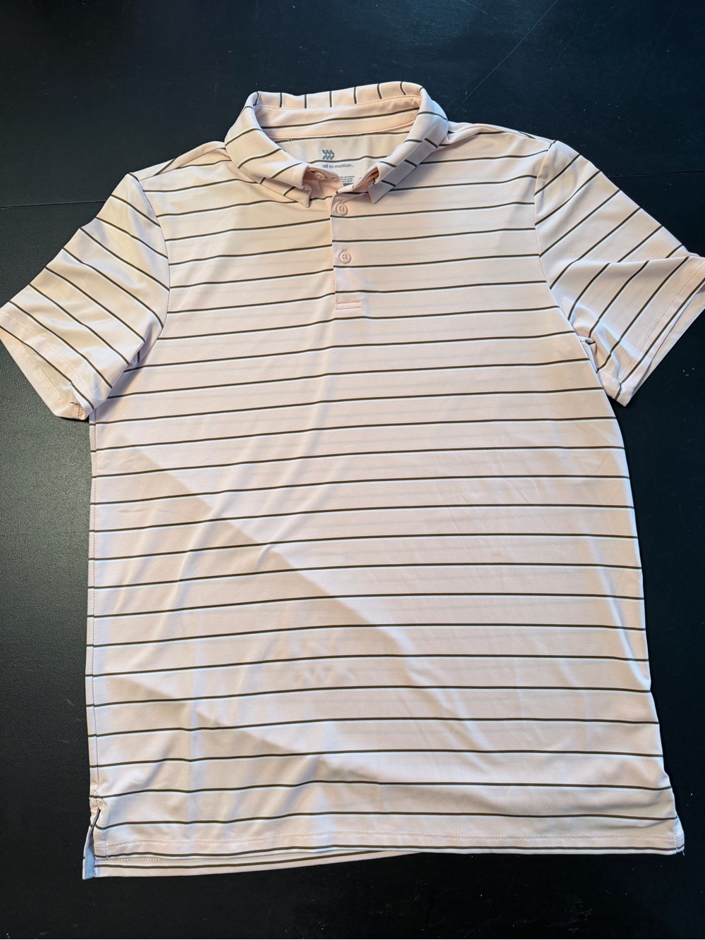 All in Motion, Men’s three button polo shirt